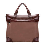 McKlein, N Series, EASTWARD, Nano Tech-Light Nylon with Leather Trim, 15" Nylon Slim Laptop Briefcase, Khaki (18394)