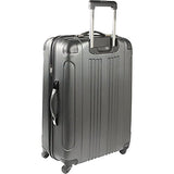 Kenneth Cole Reaction Out Of Bounds Hardside Spinner 28" 4-Wheel Checked Luggage, Black