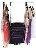 The Dance Angel Suitcase Carry-On Purple and Black"Purple Reign" (Rolling Dance Bag With Costume