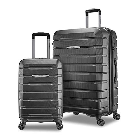 Samsonite Tech 2.0 Hardside Expandable Luggage with Spinner Wheels, Dark Grey, 2-Piece Set (21/27)