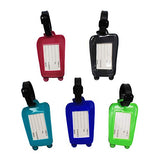 Mziart Cute Luggage Tags Unique Funny Bag Tags Cartoon Baggage Suitcase Labels Travel Identifiers Name Tags (Set of 5)