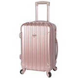 kensie Women's Alma Hardside Spinner Luggage, Rose Gold, Carry-On 20-Inch