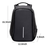 ABage Business Travel Daypack Anti Theft School Book Bag 15.6 Inch Laptop Backpack USB Charging,