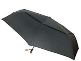 London Fog Windguard Oversize Auto Open-Close Umbrella, Black, One Size