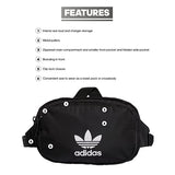 adidas Originals Sport Waist Pack/Travel and Festival Bag, Black, One Size