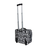 World Traveler Women's Damask Rolling 17-inch Laptop Case, One Size