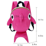 EDITHA 3-6 Year Old Children Dinosaur Backpack School bag with Safety Leash Anti-lost (2626Pink)