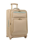 Tommy Bahama Mama 24 Inch Expandable Spinner, Champagne/Light Blue