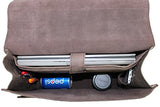 Vagabond Traveler 20" Super Extra Large Pro Leather Briefcase Laptop Bag. Heavy 7Lb Lb08.Db