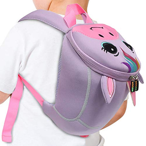 Emmzoe Toddler 3D Animal Backpack with Detachable Safety Harness Leash - Lightweight, Water