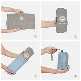 BONAIR OUTFITTERS Inflatable Travel Foot Rest Pillow | Kids Airplane Bed to Sleep | Adjustable Height Leg Pillow | with Bonus Pillow Cover | Best Kids Travel Accessories for Air, Car, Train