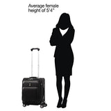 Travelpro Luggage Platinum Elite 20" Carry-On Intl Expandable Spinner W/Usb Port, Shadow Black