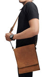 Handmade Genuine Leather Full Flap Messenger Flapover Shoulder Bag Hlt_014
