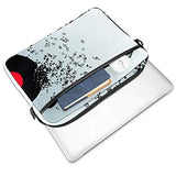 Tyu Laptop Case Canvas Pattern Briefcase Sleeve Laptop Shoulder Messenger Bag Case Sleeve for 13.4-14.5 inch Apple Laptop Briefcase