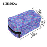 Makeup Organizer Mermaid Scales Best Womens Zip Toiletry Bag Large Case Cosmetic Bags