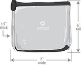 Squeeze Pod Tsa Approved Clear Toiletry Bag, 3-1-1 Tsa Compliant Quart Size Carry On Bag For Travel