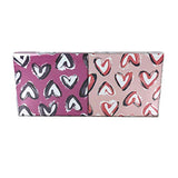 Vera Bradley I Love You Zip Pouch Cosmetic Case Boxed Set of 2, Coral/Violet