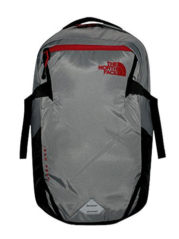 The North Face Unisex Iron Peak Backpack (Zinc Grey / Tnf Red)