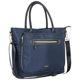 Kenneth Cole Reaction Women's Silky Polyester Top Zip 15" (RFID) Laptop Tote Navy One Size