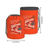 Welcome To The Swamp Florida Gator Gators Fishing Cosmetic Bags Waterproof Portable Drawstring Toiletry Bag Makeup Bags