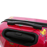 Mia Toro Italy-Mistico Hardside 28 Inch Spinner, Black Patent, Ruby, Black/Red/White