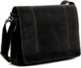 Jack George Voyager Full Size Messenger Bag Black