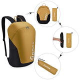 Gonex 32L Packable Travel Daypack, Lightweight Handy Backpack for Outdoor Hiking Cycling Mustard