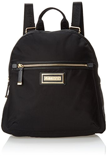 Calvin Klein 4 Ap Nylon Backpack, Black/Gold, One Size
