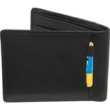 Royce Leather Rfid Blocking Double Id Bifold Wallet In Leather, Black