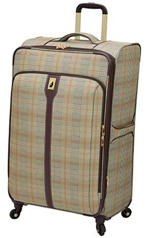 London Fog Knightsbridge 29" Expandable Spinner, Brown Glen Plaid