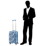 Atlantic Ultra Lite 4 Hardside 21 And 24-Inch Expandable Spinners, Travel Pillow (Surf Blue)