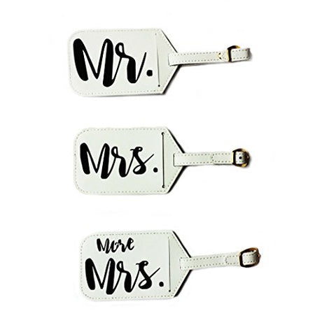 Mr. & Mrs. Luggage Tags (3-pack)