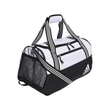adidas womens Squad Duffel Bag White/ Black, One Size