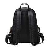 ABage Women's Nylon Backpack Chic Water Resistant Travel College Backpack Schoolbag, Black