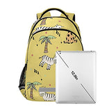 OREZI Cure Zebra Lion AnimalBookbag Schoolbag for Boys Girls Elementary Middle Schooler Cute Planets Backpack for Kids Kindergarten Backpack with Chest Clip