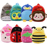 Boys Girls Cartoon Backpack Totoro Panda Plush Student Bag Preschool Gift