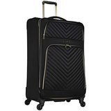 Kenneth Cole Reaction Chelsea 28" Polyester-Twill Expandable 4-Wheel Spinner Checked Luggage, Black