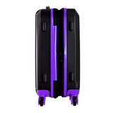 Olympia Apache 3pc Hardcase Spinner Set, Black/Purple