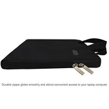 Arvok 17 17.3 Inch Water-resistant Canvas Fabric Laptop Sleeve With Handle Zipper Pocket/Notebook