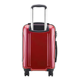DELSEY Paris Helium Aero Hardside Expandable Luggage with Spinner Wheels, Brick Red, Carry-On 19 Inch