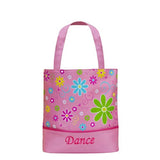 Sassi Pink Colored Flowers Embroidered Dance Bag Tote