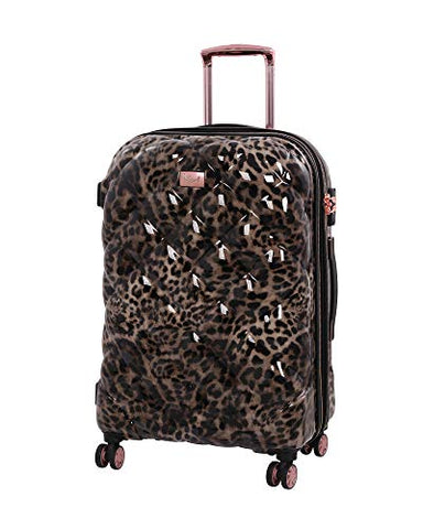 it Girl 26.8" Opulent 8 Wheel Hardside Expandable Spinner with TSA Lock, Leopard
