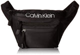 Calvin Klein Tabbie Nylon Organizational Fanny Pack,  Black/Silver, One Size