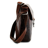 Jack Georges Voyager Horseshoe Crossbody Bag, Leather Shoulder Bag In Brown