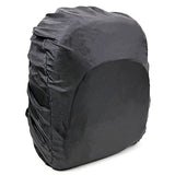 DURAGADGET Black Water-Resistant Backpack with Customisable Interior & Raincover - Compatible