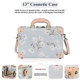 COTRUNKAGE Travel Vintage Luggage Set for Women with Spinner Wheels, Floral (13" & 26")