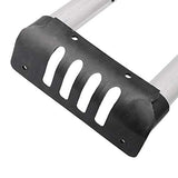 BQLZR Telescopic Length 51cm Base Width Silver Black Small Luggage Telescopic Suitcase Handle Spare