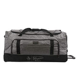 Original Penguin Clarence 35" Rolling Duffel, Grey/Crosshatch, One Size