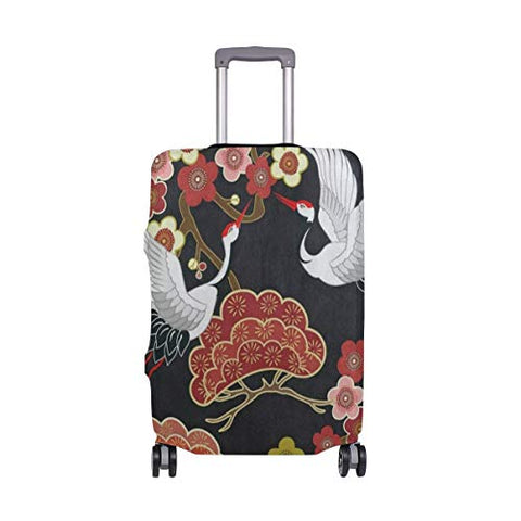 Suitcase Cover Suitcase Flying Bird Cherry Blossom Luggage Cover Travel Case Bag Protector for Kid Girls Luggage Cover Travel Case Bag Protector for Kid Girls 29"-32"(ONLY COVER)