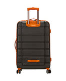 Rockland Melbourne 3 Pc Abs Luggage Set, Charcoal